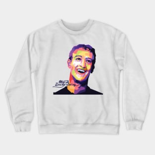 Marck zuckerberg pop art Crewneck Sweatshirt